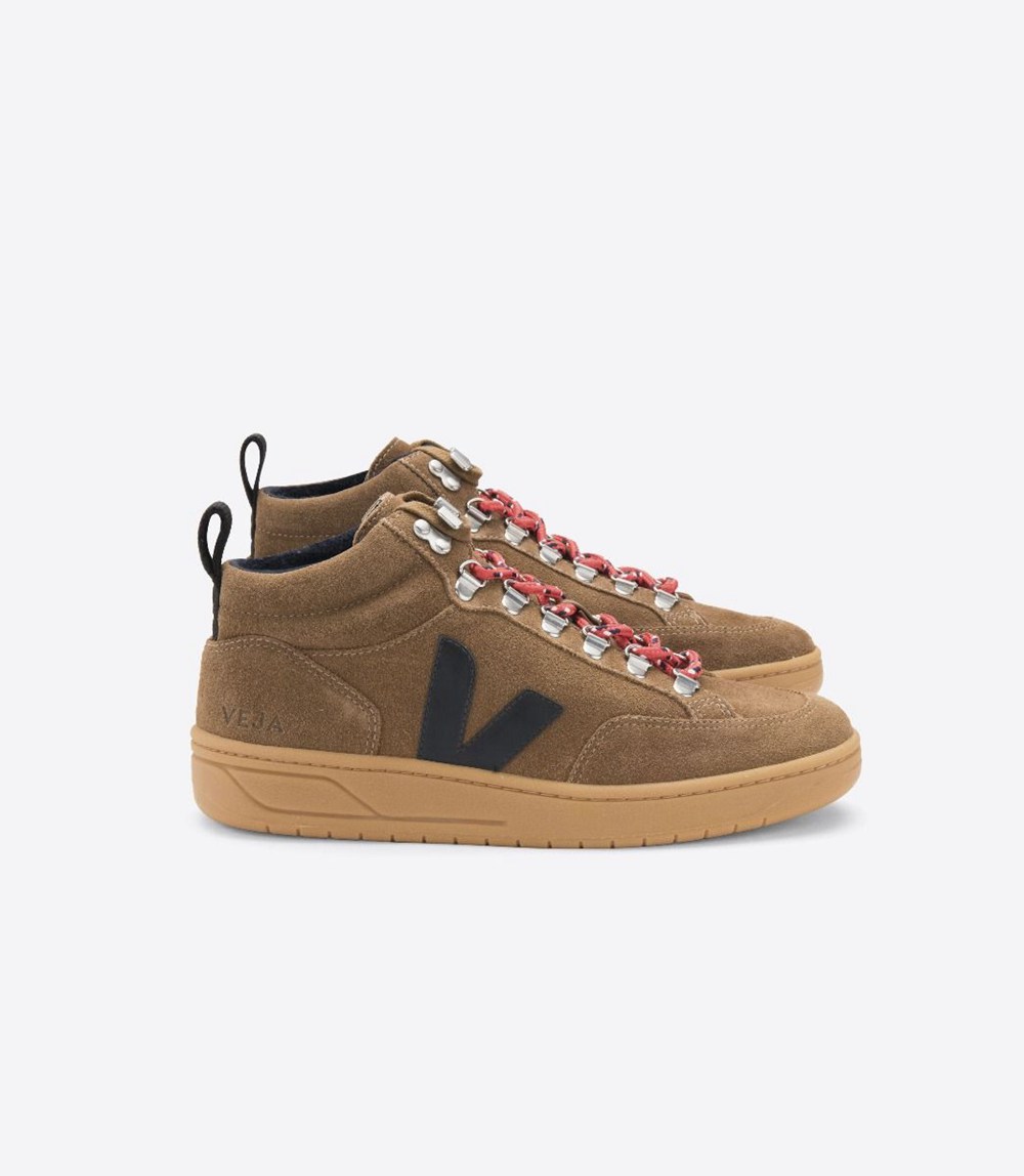 Veja Sneakers Mens - Roraima Suede - Brown/Black - 4715JQZLA